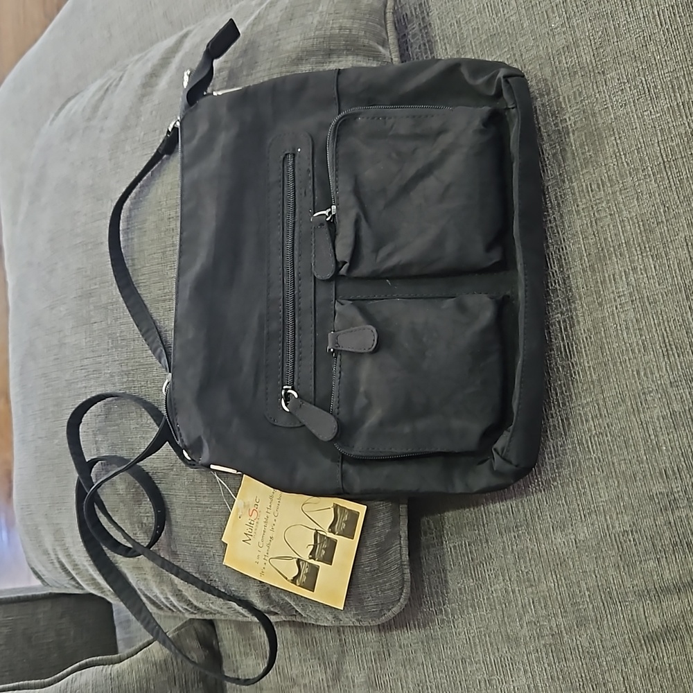 💥50% sale💥NEW Multisac black crossbody handbag #1210
